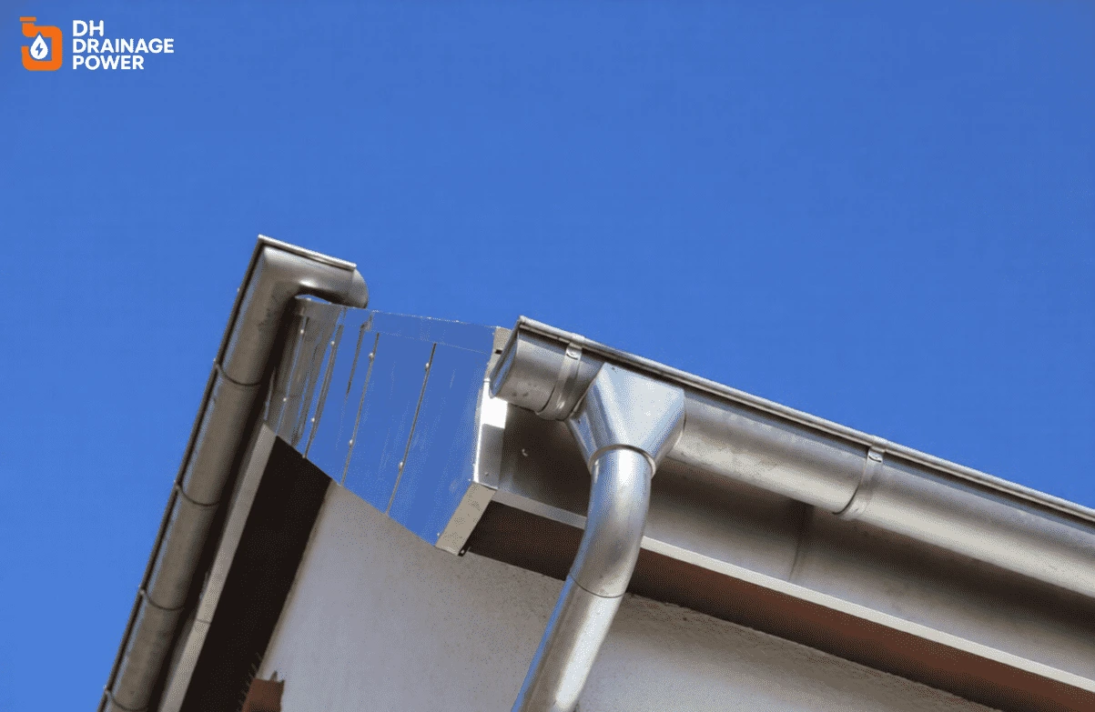 Construction team performing External Drains Installation London at commercial building site