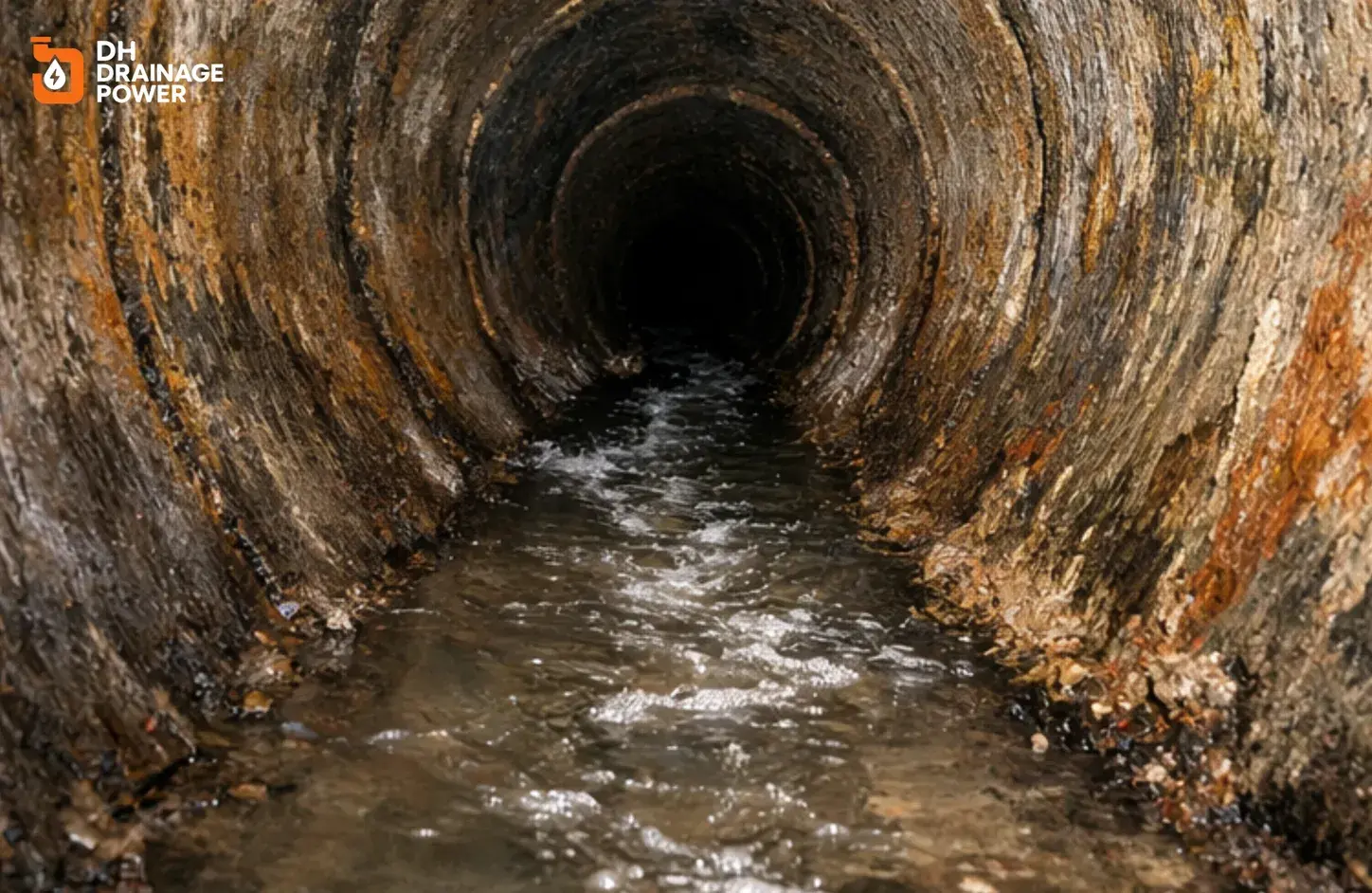 CCTV drain survey London inspection showing underground pipe condition