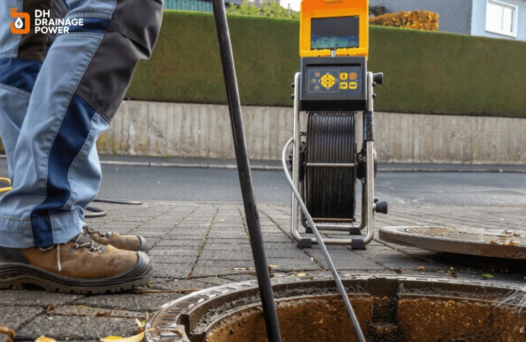 Professional Drain Unblocking Specialists London clearing blocked outdoor drain