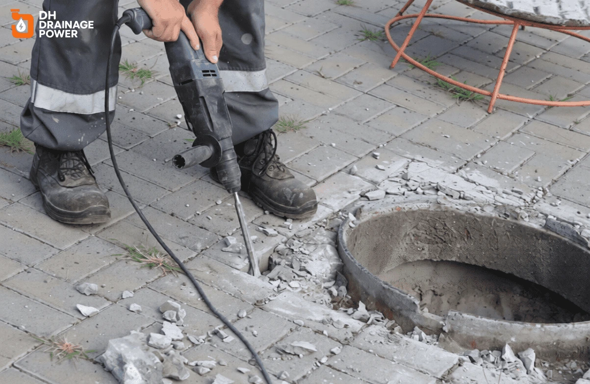 Emergency Residential Drain Repairs specialist fixing blocked drain in London