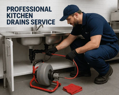 Professional Kitchen Drains Service London ensuring clean and efficient kitchen drainage