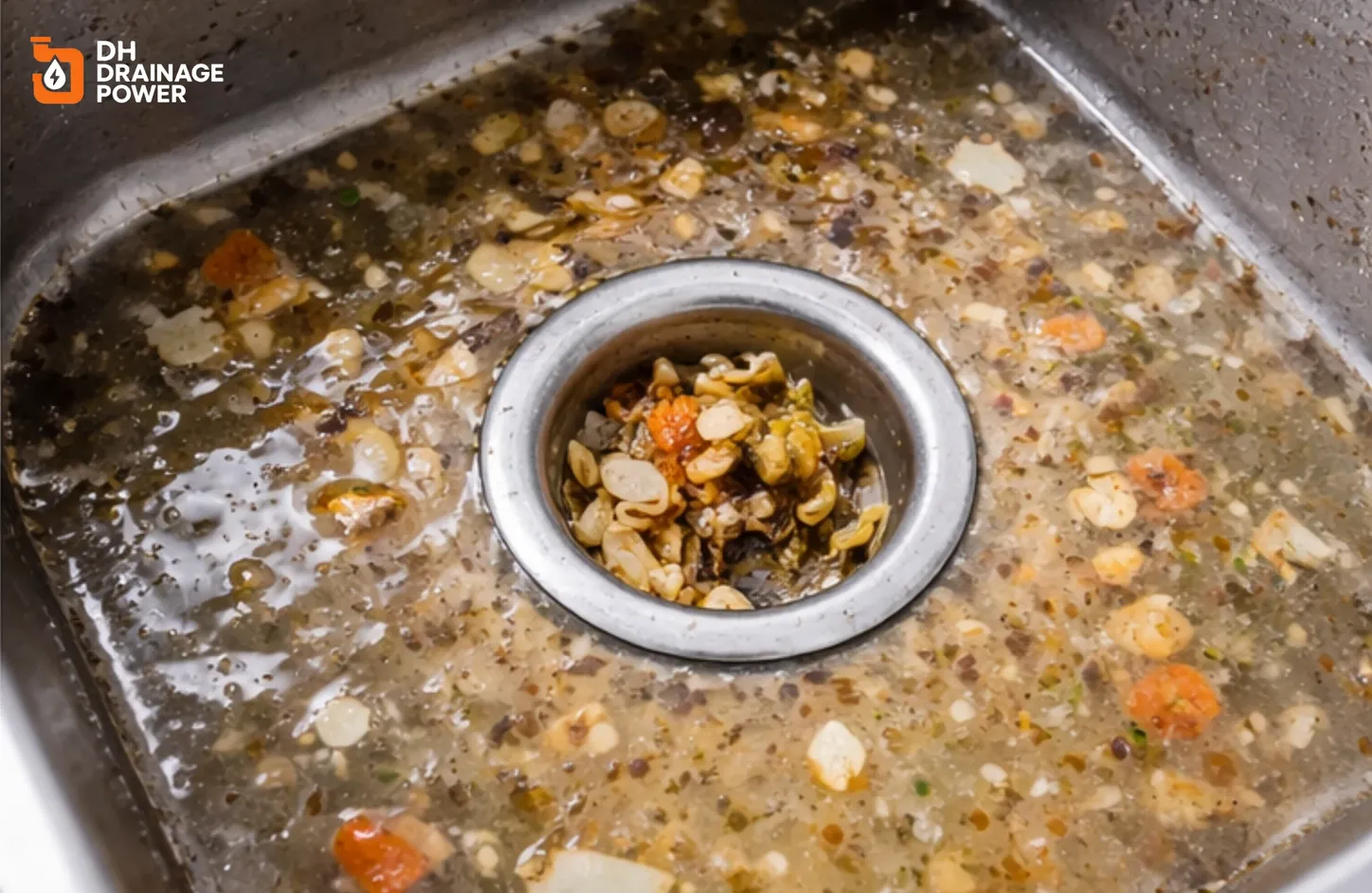 Blocked Kitchen Drain London caused by grease buildup in sink pipe